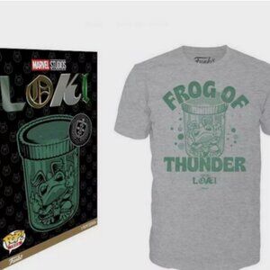 Marvel Pop Funko LOKI Frog of Thunder T Shirt Mens Size M - New Boxed